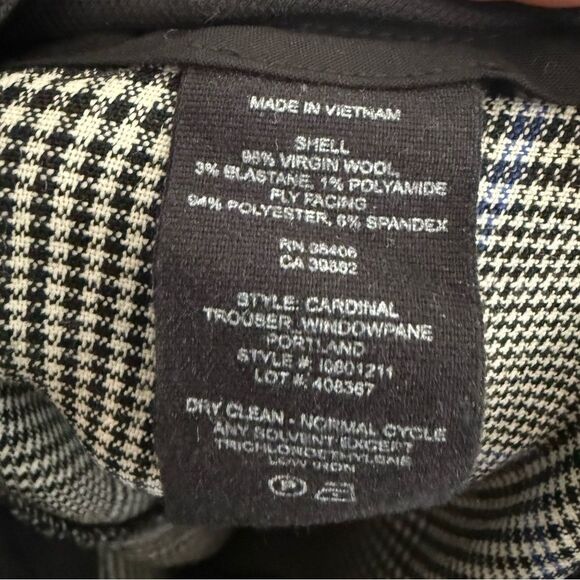 Theory Trecca Virgin Wool Plaid Pant Size 12 - Picture 5 of 6